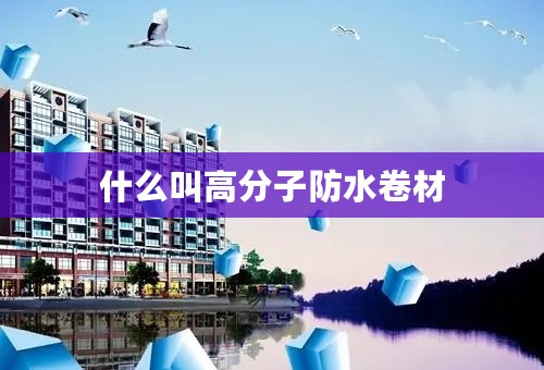 什么叫高分子防水卷材