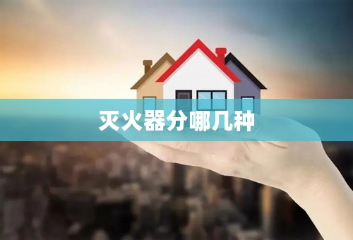 灭火器分哪几种