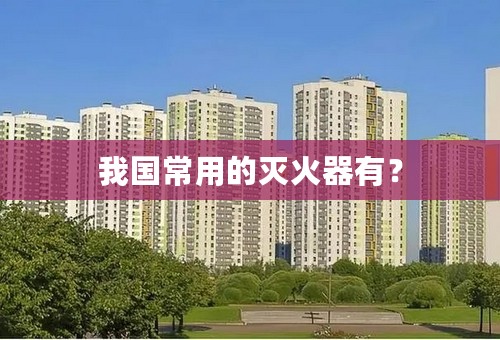 我国常用的灭火器有？