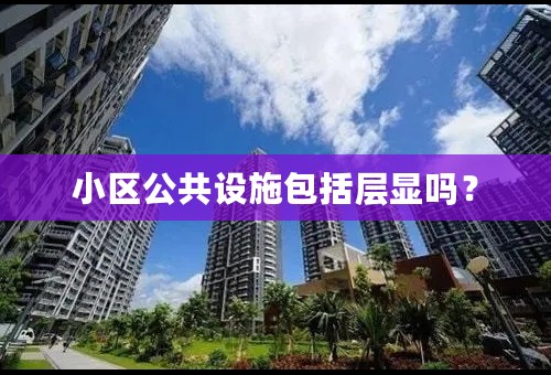 小区公共设施包括层显吗？