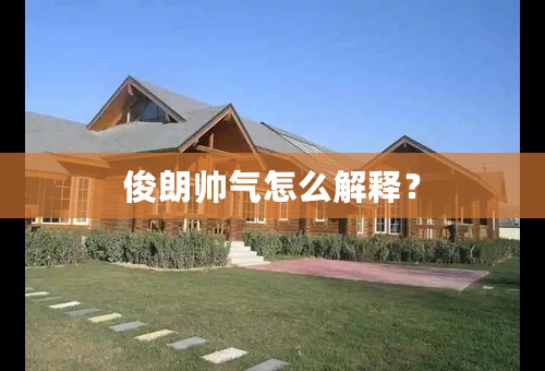 俊朗帅气怎么解释？