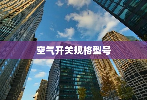 空气开关规格型号