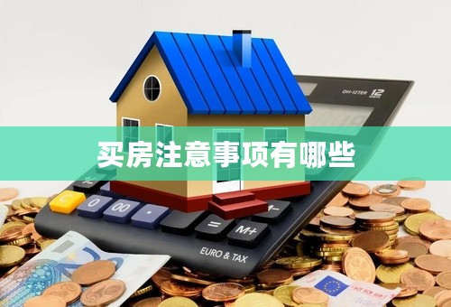 买房注意事项有哪些