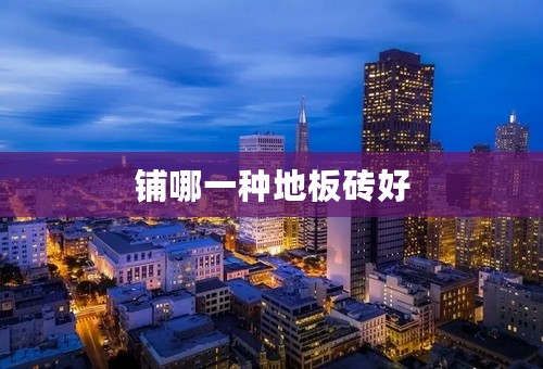铺哪一种地板砖好