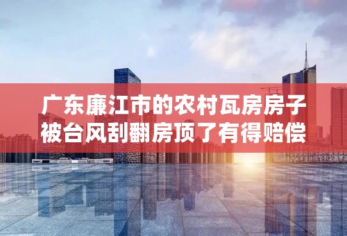 广东廉江市的农村瓦房房子被台风刮翻房顶了有得赔偿吗