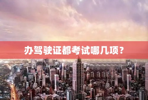 办驾驶证都考试哪几项？