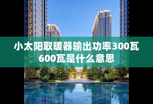 小太阳取暖器输出功率300瓦600瓦是什么意思