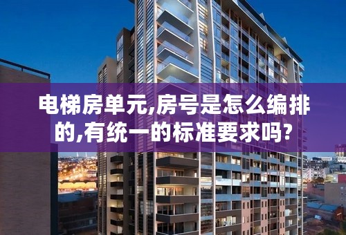 电梯房单元,房号是怎么编排的,有统一的标准要求吗?