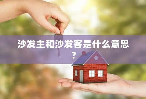 沙发主和沙发客是什么意思？