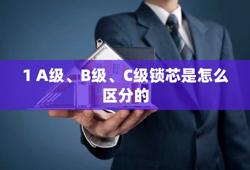 1 A级、B级、C级锁芯是怎么区分的