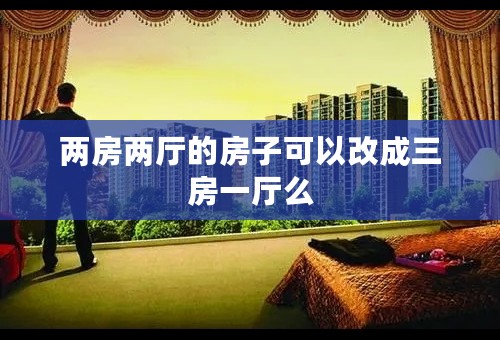 两房两厅的房子可以改成三房一厅么