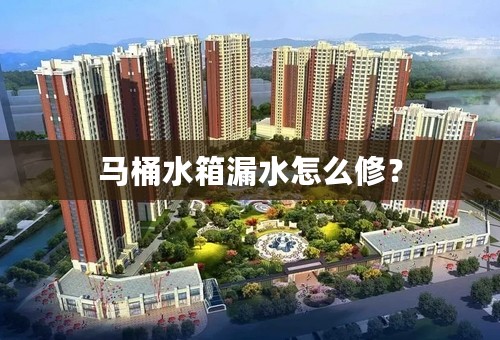 马桶水箱漏水怎么修？
