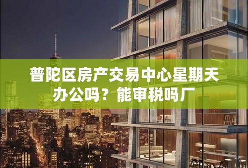 普陀区房产交易中心星期天办公吗？能审税吗厂