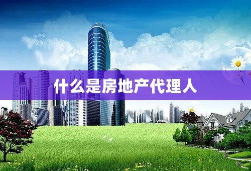 什么是房地产代理人