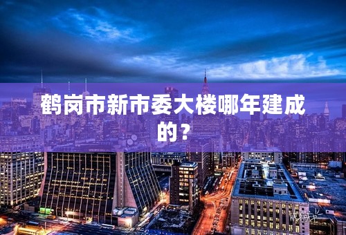 鹤岗市新市委大楼哪年建成的？