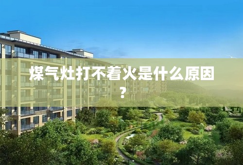 煤气灶打不着火是什么原因？