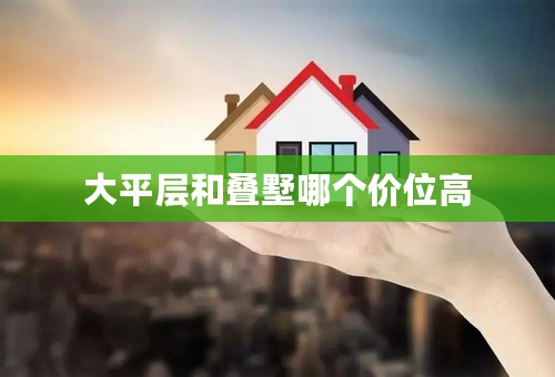 大平层和叠墅哪个价位高