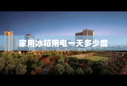 家用冰箱用电一天多少度