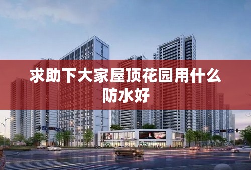 求助下大家屋顶花园用什么防水好