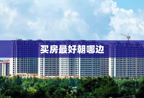 买房最好朝哪边