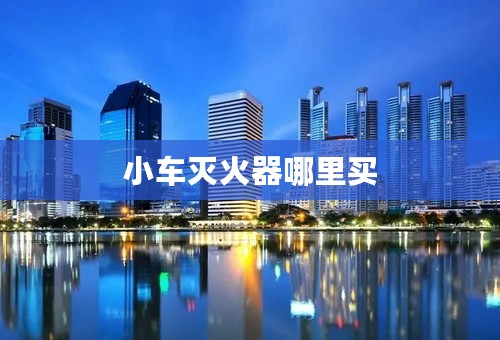 小车灭火器哪里买