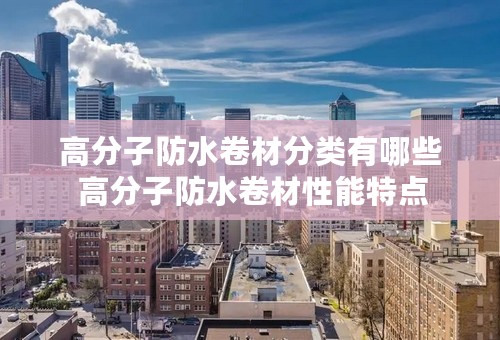 高分子防水卷材分类有哪些 高分子防水卷材性能特点