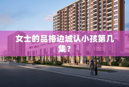 女士的品格边城认小孩第几集？
