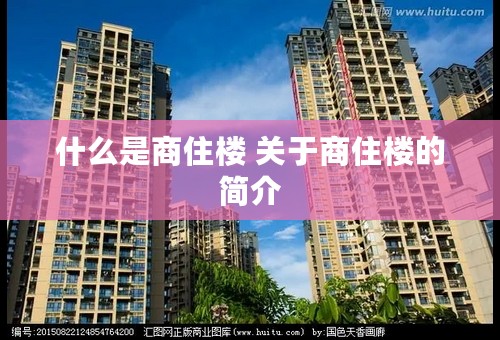 什么是商住楼 关于商住楼的简介