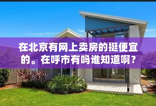 在北京有网上卖房的挺便宜的。在呼市有吗谁知道啊？