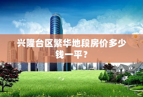 兴隆台区繁华地段房价多少钱一平？