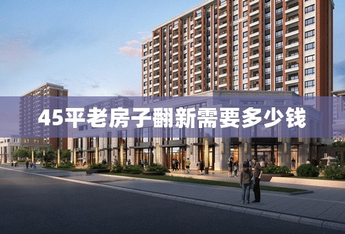 45平老房子翻新需要多少钱