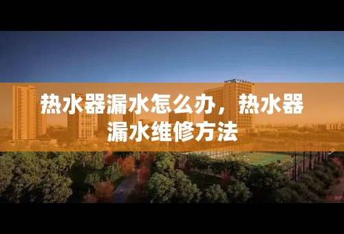 热水器漏水怎么办，热水器漏水维修方法