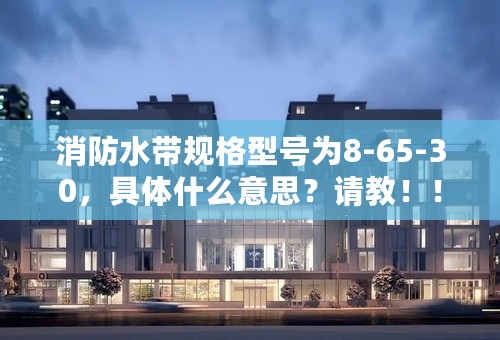消防水带规格型号为8-65-30，具体什么意思？请教！！谢谢！
