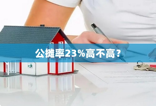 公摊率23%高不高？
