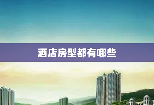 酒店房型都有哪些