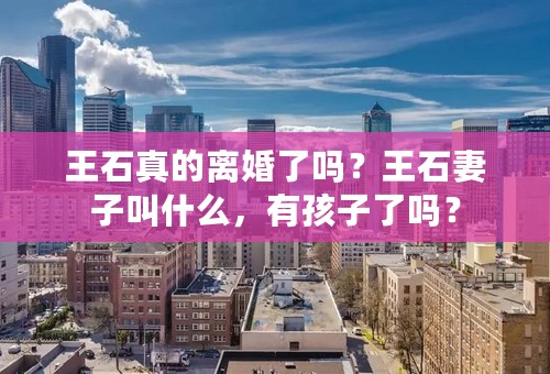 王石真的离婚了吗？王石妻子叫什么，有孩子了吗？