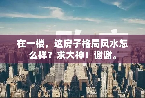 在一楼，这房子格局风水怎么样？求大神！谢谢。