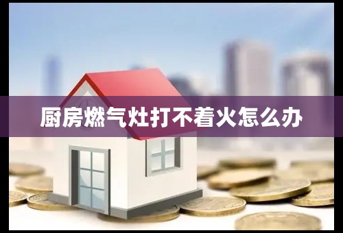 厨房燃气灶打不着火怎么办