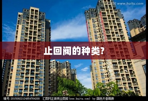 止回阀的种类?