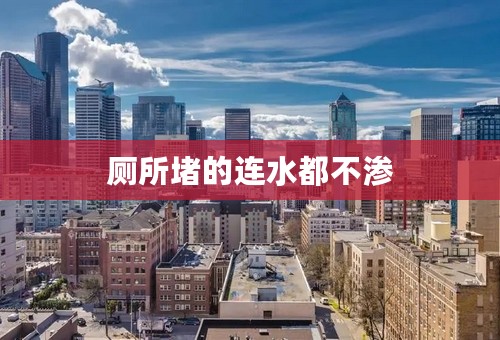 厕所堵的连水都不渗