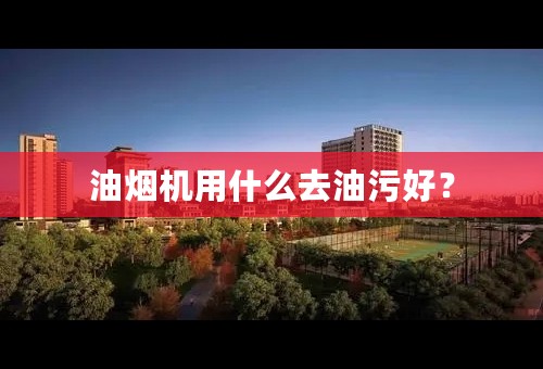 油烟机用什么去油污好？