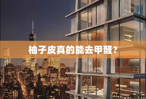 柚子皮真的能去甲醛？