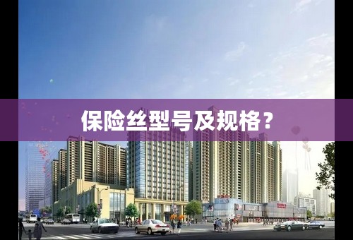 保险丝型号及规格？