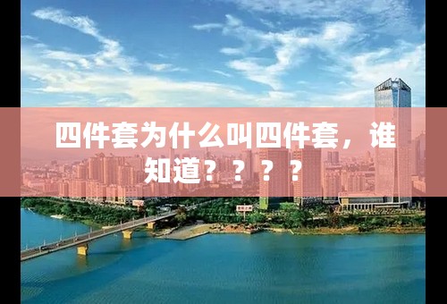 四件套为什么叫四件套，谁知道？？？？