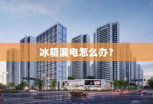 冰箱漏电怎么办？