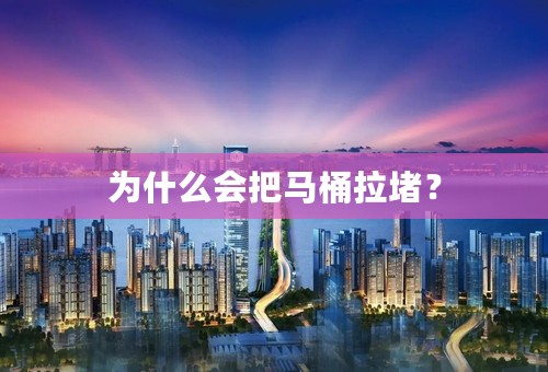 为什么会把马桶拉堵？