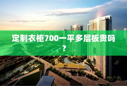 定制衣柜700一平多层板贵吗？