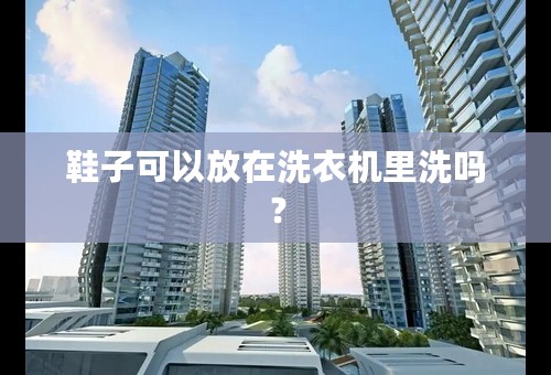 鞋子可以放在洗衣机里洗吗？
