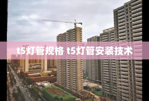 t5灯管规格 t5灯管安装技术