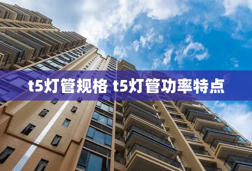 t5灯管规格 t5灯管功率特点